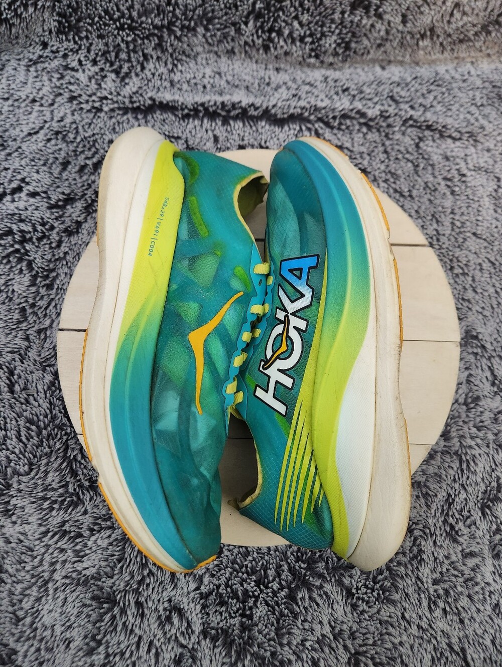 Hoka One One Rocket X2 Running Shoes Women’s 9.5 Men’s 8.5 - Picture 5 of 8